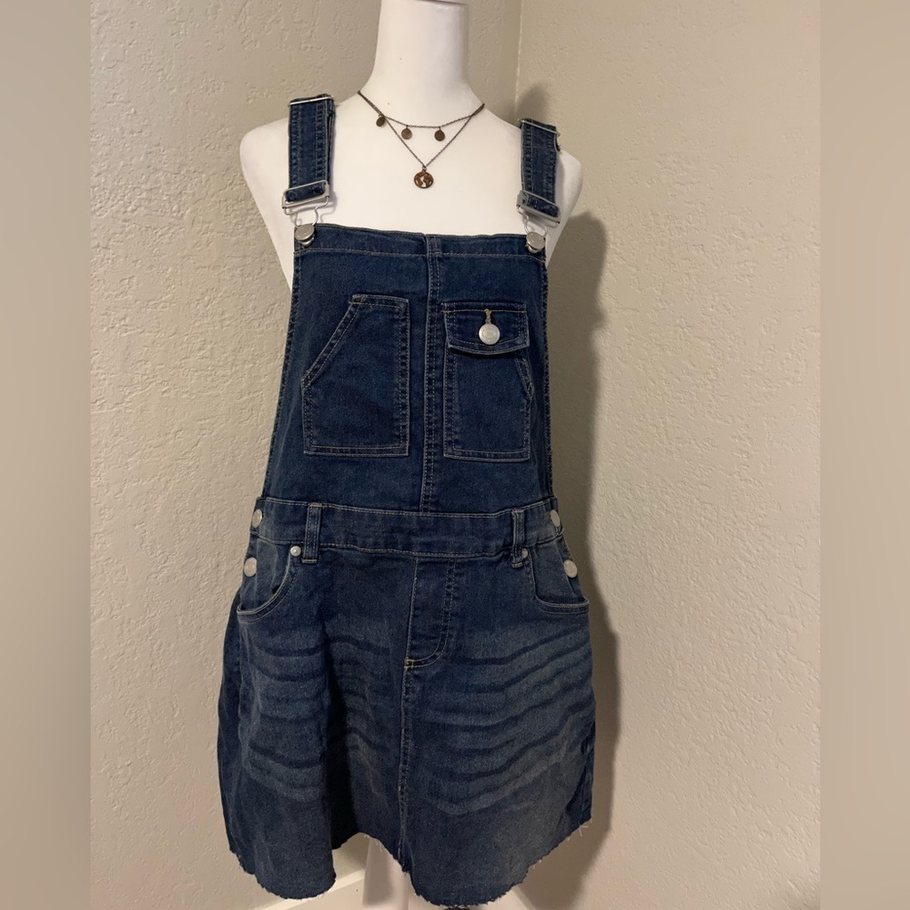 Cute Jean Overall Dress